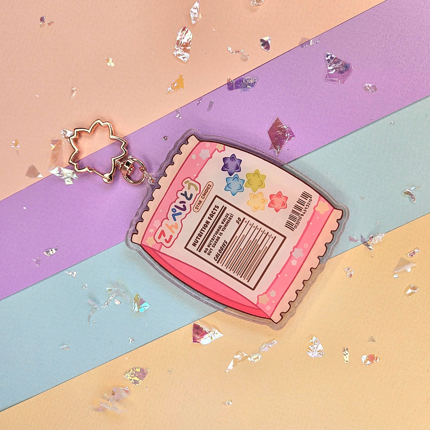 Double Sided Konpeito Candies Shaker Charm